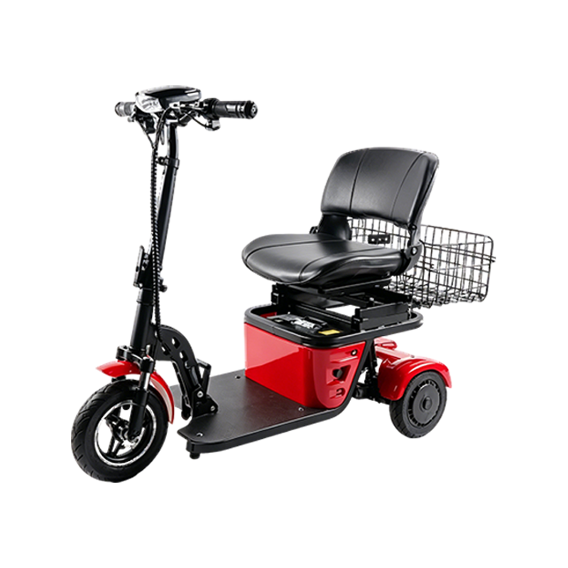 RS-EL18005 Scooter plegable de tres ruedas con batería de iones de litio y múltiples velocidades